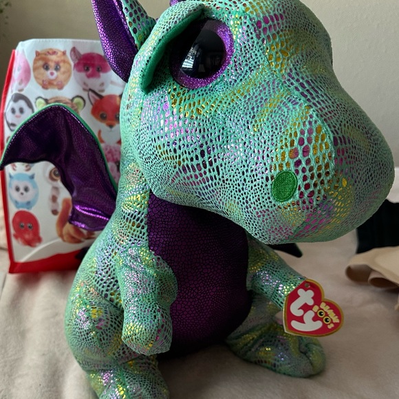 Ty beanie baby brand, “cinder“. Birthdate October 2 - Picture 1 of 4
